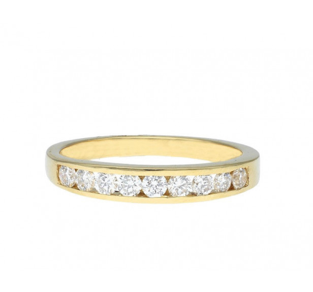Anillo tipo solitario en oro blanco 18kts diamante central 0 51ct
