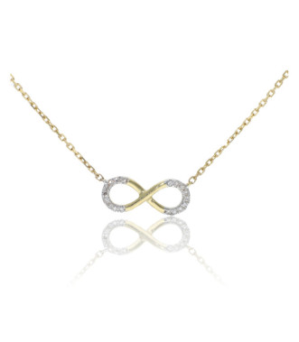 Gargantilla oro infinito brillantes