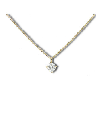 Gargantilla oro amarillo diamante