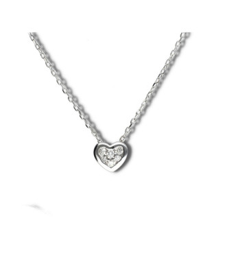 Colgante corazón brillante