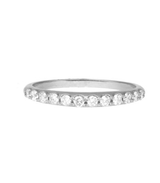 Sortija oro blanco con 11 diamantes 0,29ct