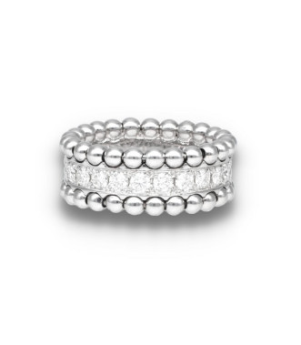 Sortija oro blanco 10 diamantes de 0,57ct