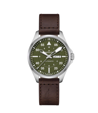 Hamilton Aviation Pilot Day Date Auto -  H64635560